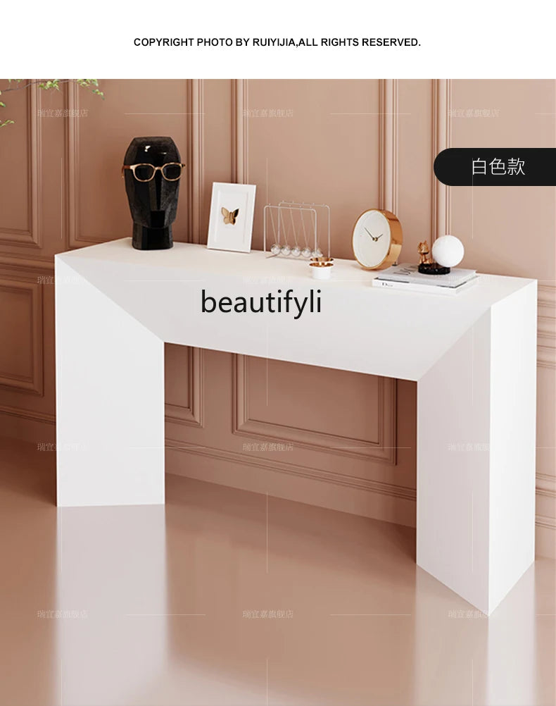 Italian Light Luxury Strip Table Console Modern Minimalist Decoration Entrance Cabinet