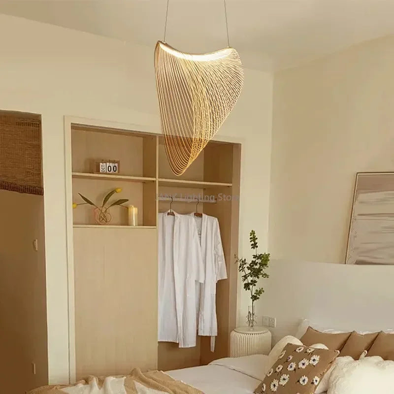 WELTIG Nordic Birch Wood LED Pendant Lamp