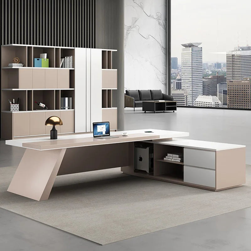 Modern Executive Study Meeting Computer Reception Italian Office Desk Standing Bureau Meuble Furniture