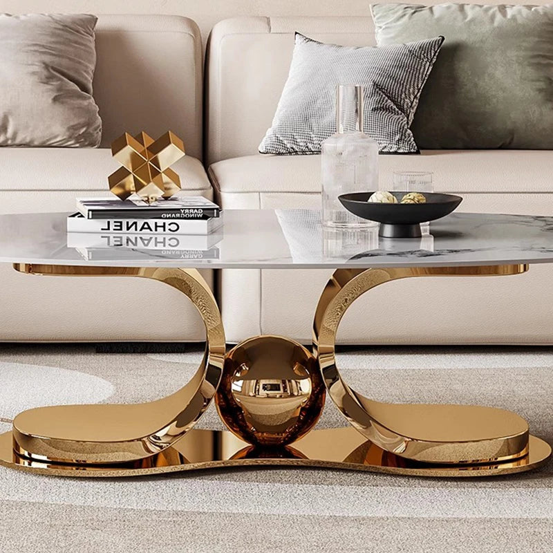 Modern Metal Coffee Table Living Room Luxury Nordic Home Coffee Table Unique Minimalist Table Basse Pour Salon Decoration