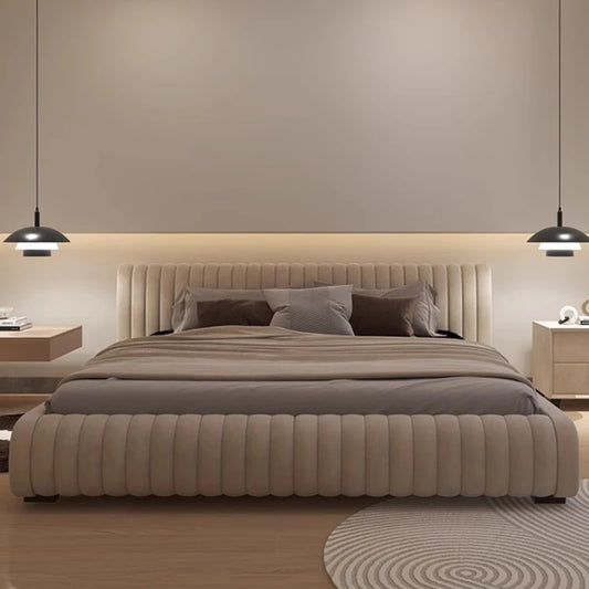 Modern Organiser Bed King Size Luxury Headboard Unique Beds Storage Space Multifunctional Muebles Para El Hogar Home Decoration