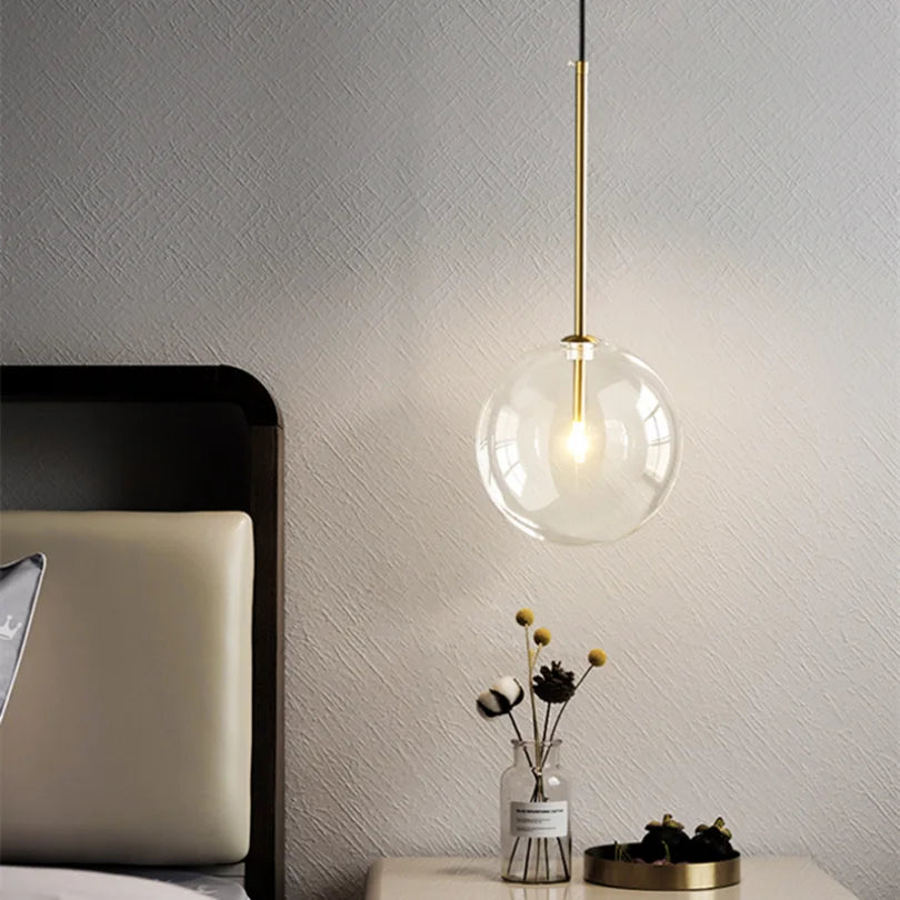 WELTIG Bubble Glass Ball Pendant Light