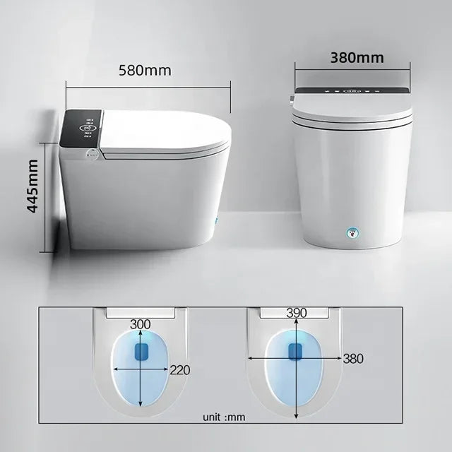 new design concealed tanks elongated black toilet intelligent automatic wc toilets