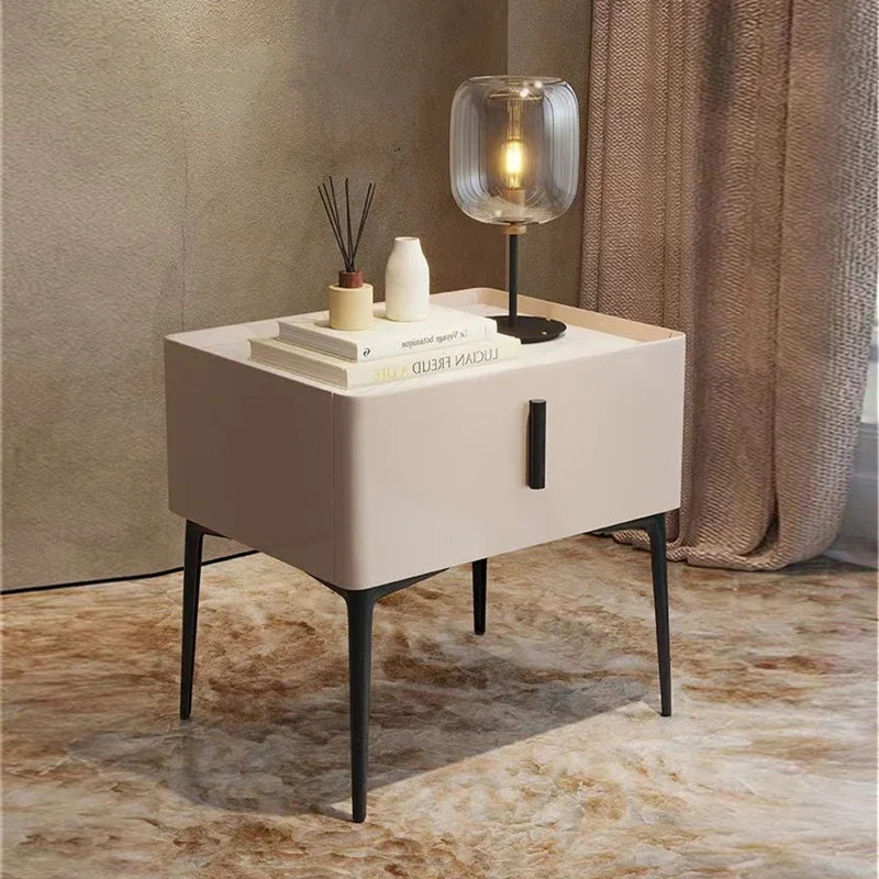 Bedroom Modern Nightstand Nordic Bedside Storage Space Saving Nightstands Minimalist Luxury Mesa De Noche Home Furniture