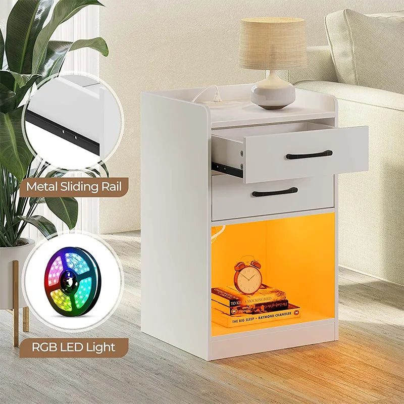 Storage Cabinet End Tables Coffee Living Room Narrow Table Auxiliary Nightstand Bedside Criado Mudo Drawers Bookcase Nordic