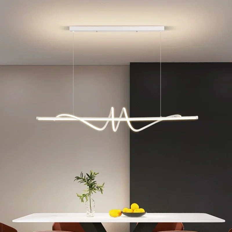 WELTIG Minimalist LED Pendant Light – Modern Chandelier for Dining & Living Rooms