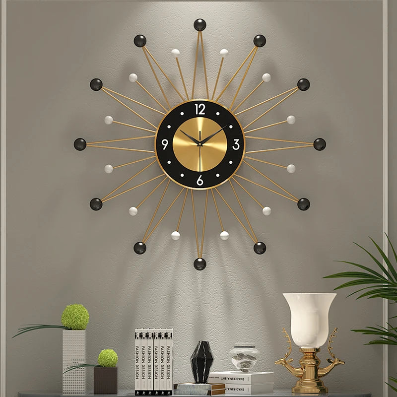 Luxury Big Wall Clock Modern Design Nordic Minimalist Silent Wall Clock Large Mediterranean Living Room Klok Home Decor