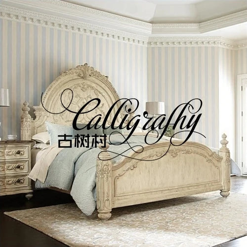 Solid wood carving flower   palace antique old bed  retro princess  master bedroom marriage bed