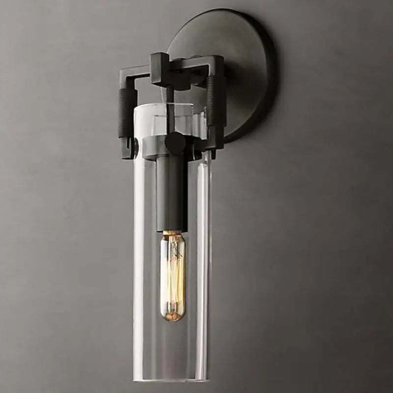 Modern American Edison E27 Led Wall Lamp Wall Scones Glass Shades Brass Chrome/black Wall Lighting Bedroom Lamp Fixtures