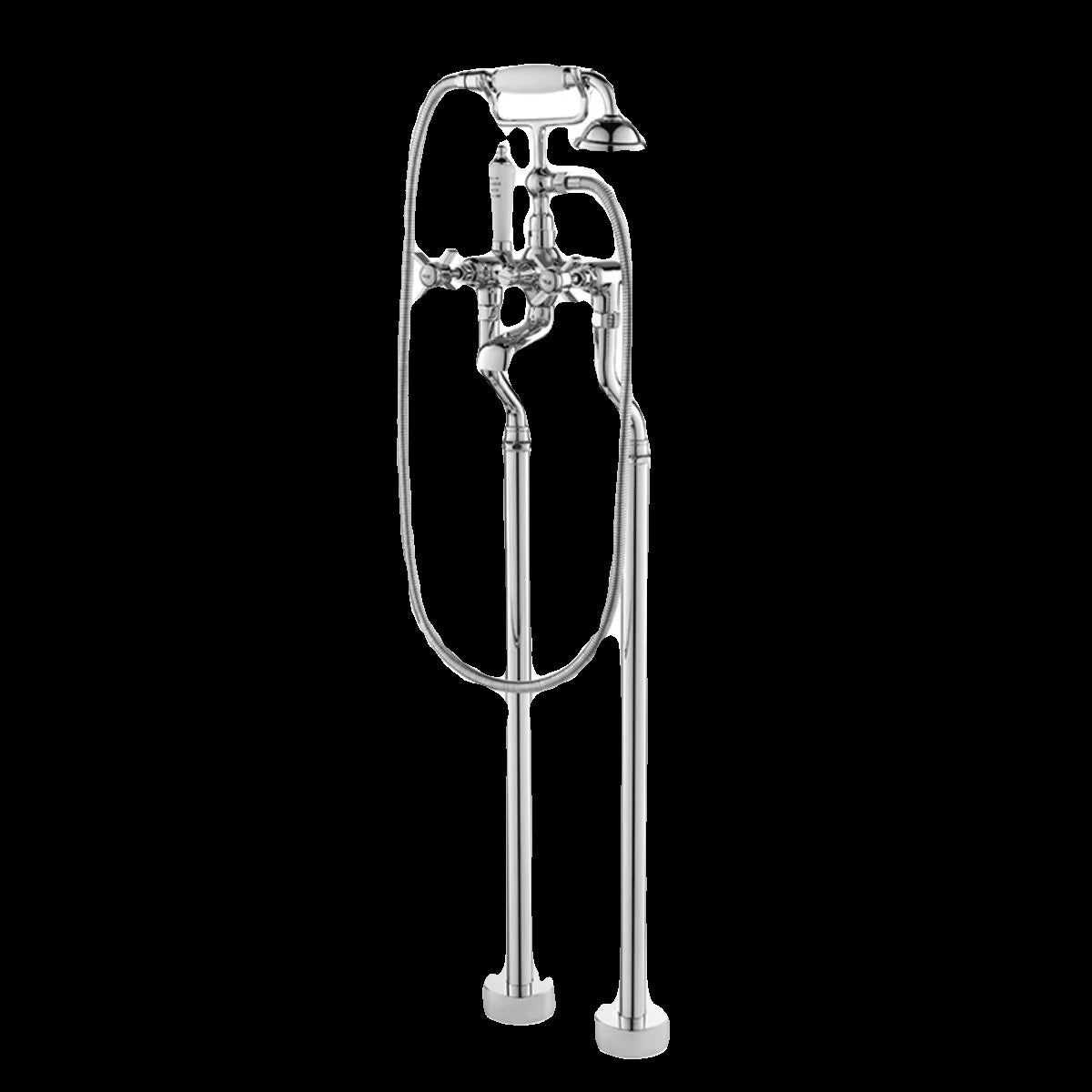 Luxury Brass Bathroom bathtub Faucet set floor Decked American style shower faucet set gold chrome High Quality