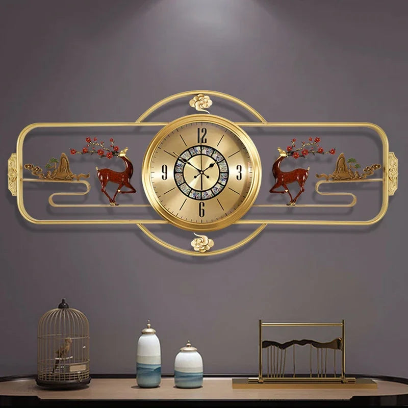 Digital Art Mural Wall Clocks Luxury Big Size Kitchen Modern Wooden Interior Clock Wall Aesthetic Reloj De Pared Wall Decor