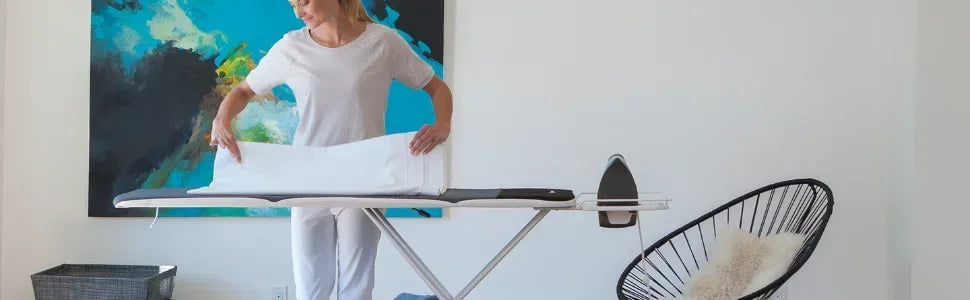 Reliable 320LB Home Ironing Board - Made in Italy 2-in-1 Home Ironing Table with Large 55 Inch Pressing Surface (Extended),