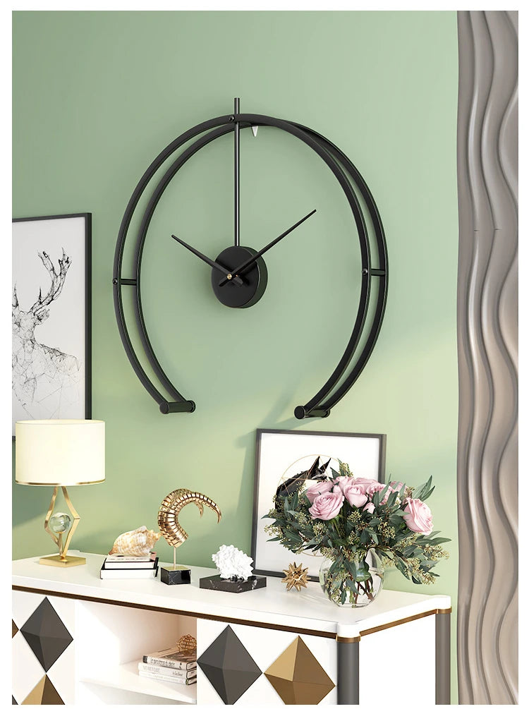 Luxury Metal Modern Wall Clock Silent Clocks Wall Home Decor Large 50cm 3d Wall Watches Bedroom Living Room Decoration Gift