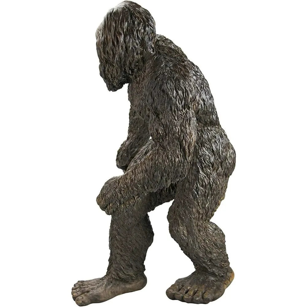 bigfoot the yeti indoor/outdoor garden statue cryptid sculpture, large, 28 inches tall, handcast polyres