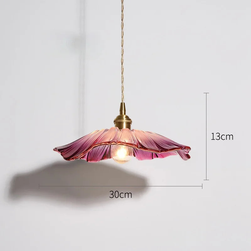 WELTIG Modern Flower Glass Pendant Lights