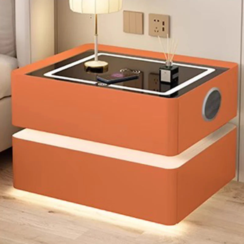 Luxury Storage Nightstand Unique Desk Filing Cabinets Japanese Space Saving Bedside Table Corner Mesa De Noche Home Furniture