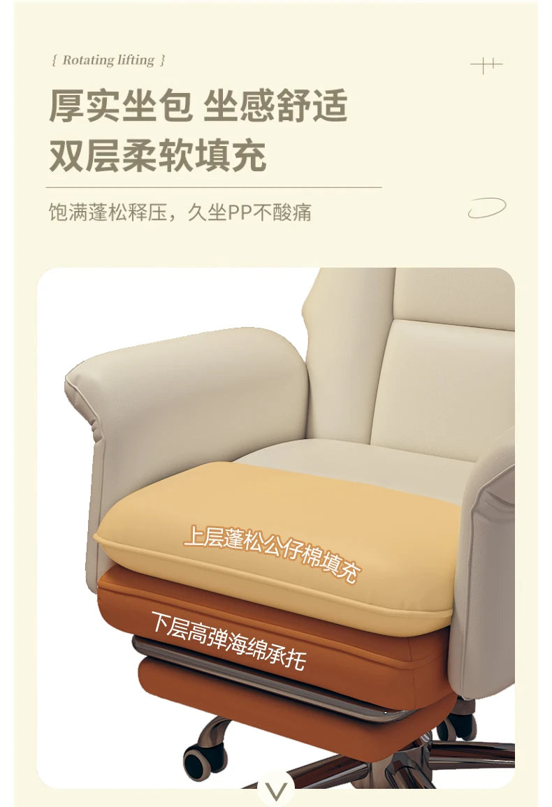 Modern Wheels Gaming Chair Ergonomic Luxury Study Comfortable Gaming Chair Neck Pillow Cute Chaise Gamer Office Furniture