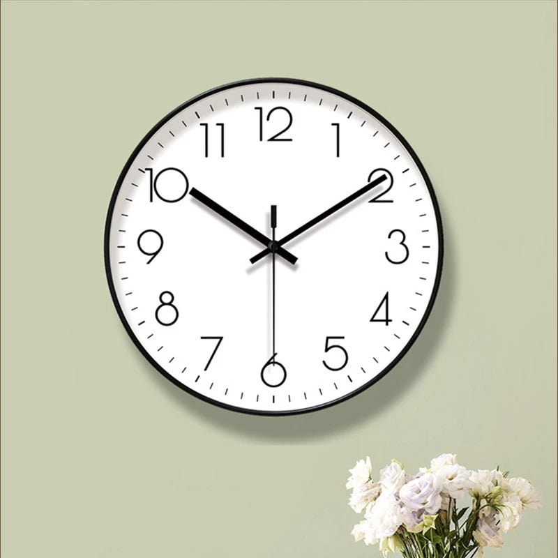 Classic Fashion Minimalist Wall Clocks Silent Sweep Seconds Quartz Wall Clock Large Size 35cm Decoration Clock for Living Room