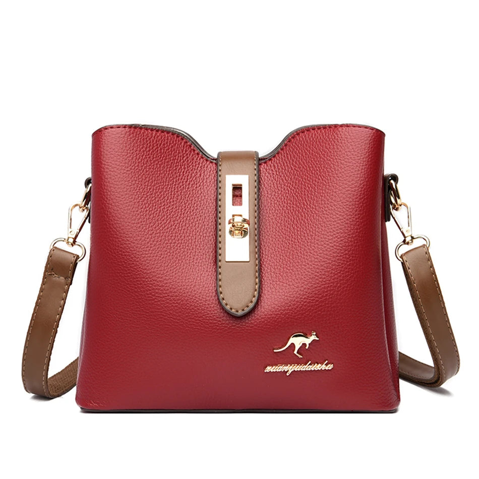 High Quality Genuine Ladies Purses and Handbags Luxury Leather Handbags Women Bags Designer Shoulder Hand Bags For Women 2024