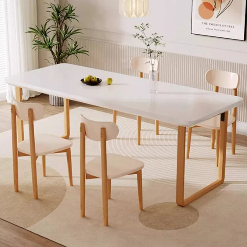 Modern Living Room Table Kitchen Party Floor Space Center Dining Table Restaurant White Nordic Mesas De Comedor Home Furniture