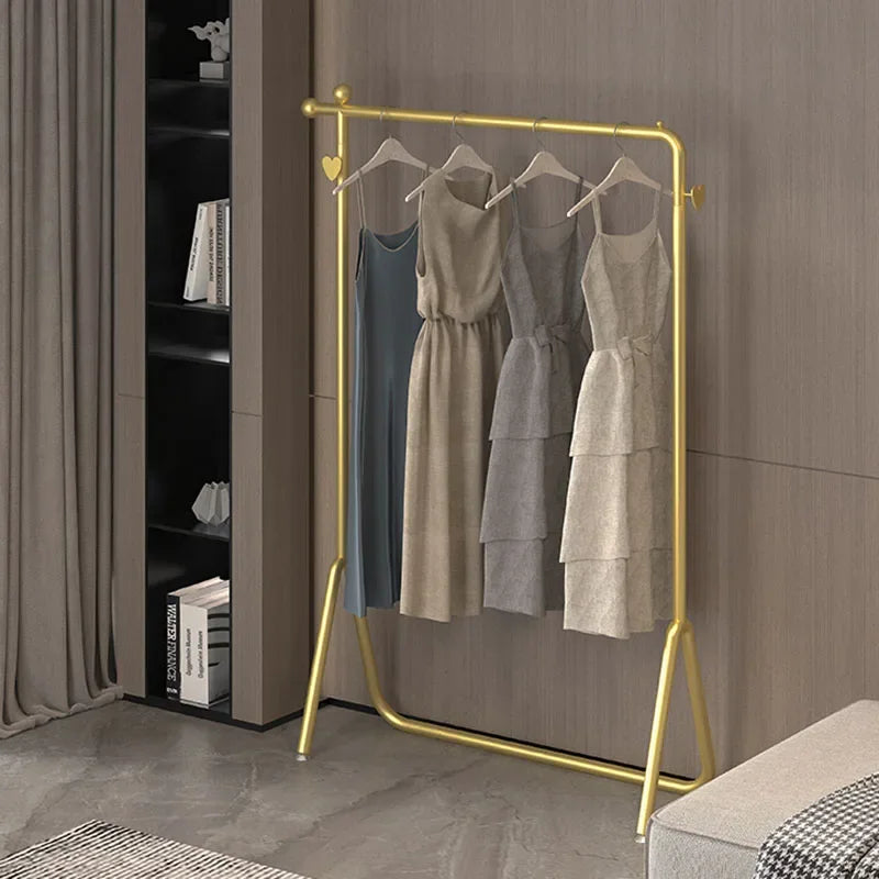 Gold  Clothes Rack Drying Organizer Wet Luxury Clothes Rack Minimalist Heavy Duty Perchero De Pie Clothes Hanger