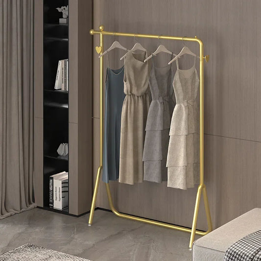 Gold  Clothes Rack Drying Organizer Wet Luxury Clothes Rack Minimalist Heavy Duty Perchero De Pie Clothes Hanger