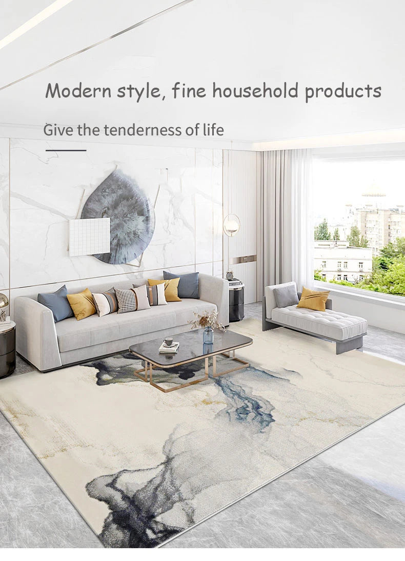 Carpet New Chinese Simplicity Modern American Light Luxury Rug Rugs Living Room Bedroom Decoration Luxury Polypropylene Carpet