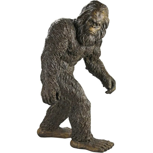 bigfoot the yeti indoor/outdoor garden statue cryptid sculpture, large, 28 inches tall, handcast polyres