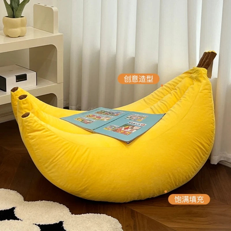 Bedroom Lazy Sofa Creative Banana Shape Home Backrest Single Tatami Lounge Chair Furniture Living Room muebles de la sala