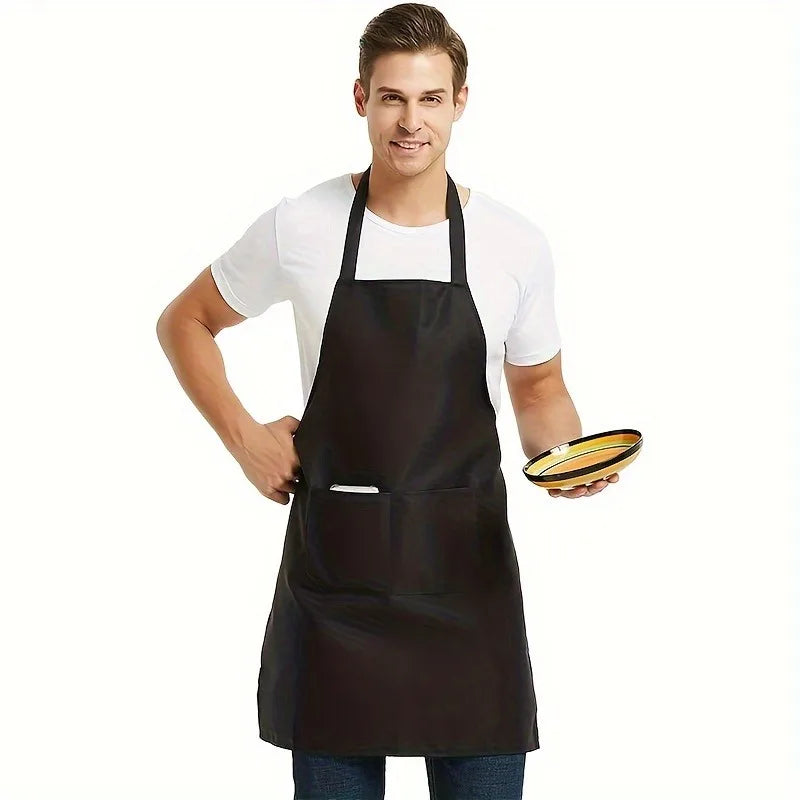 12pcs apron Modern minimalist waterproof sleeveless neck hanging server work uniform apron can be customized kitchen apron