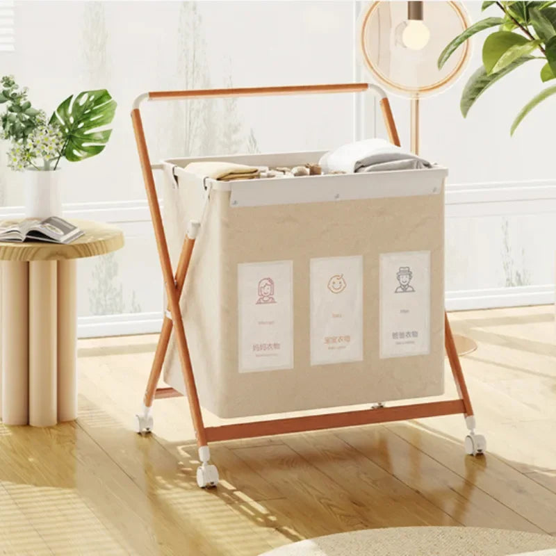 Nordic Wind Laundry Basket Home Universal Wheel Storage Basket Japanese Toilet Dirty Laundry Baskets Living Room Toy Basket