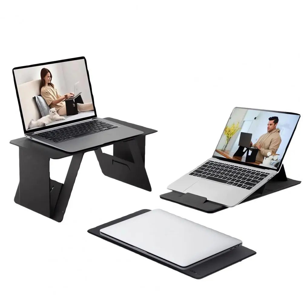 Easy to Store Laptop Stand Space-saving Laptop Stand Foldable Computer Support Desk for Home Bedroom Adjustable for Computers