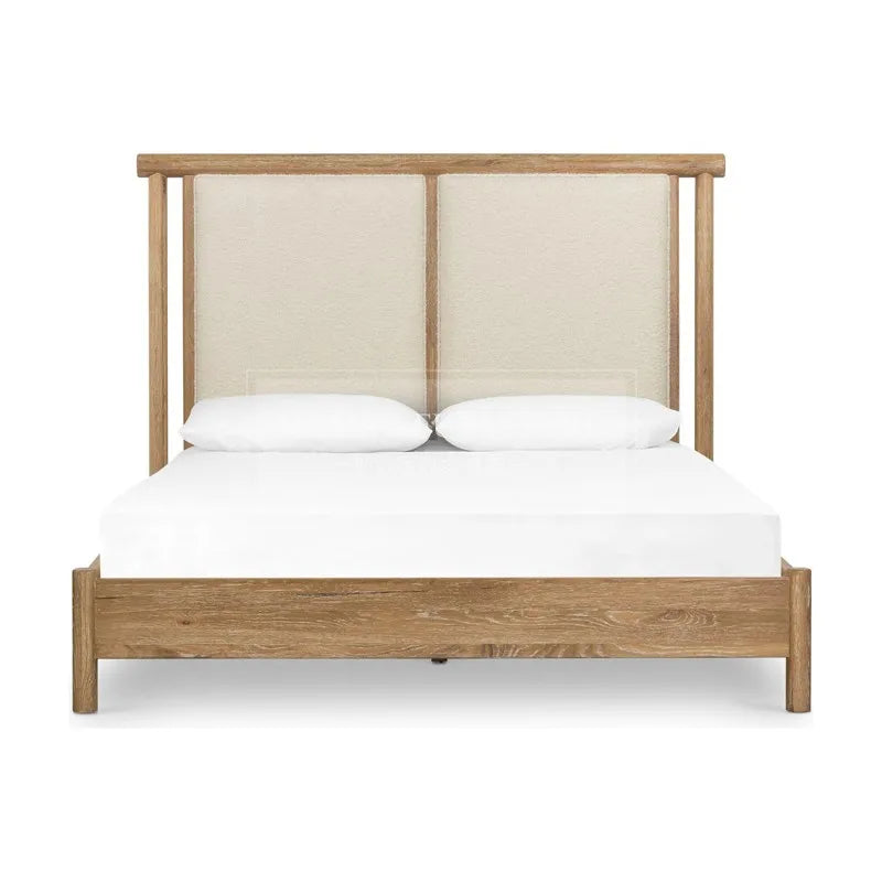 Nordic wabi sandy wind all solid wood 1.8 meters ash wood Japanese log 1.5m soft master bedroom double bed