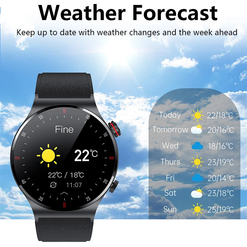 For Huawei GPS NFC ECG+PPG Smart Watch Men Bluetooth Call Health Sleep Monitoring Multiple Sports Mode Waterproof Smartwatch Man