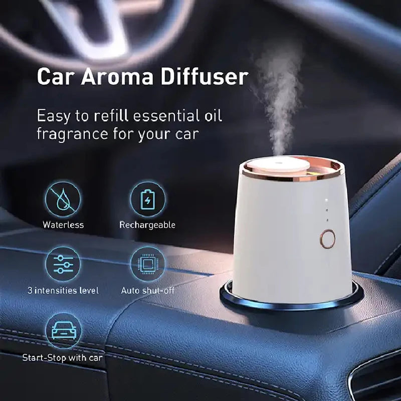 Mini  Air Humidifier Freshener Aroma Diffuser Scent Aromatherapy Machine For Car Aroma Essential Oil Diffuser Home  Fragrance