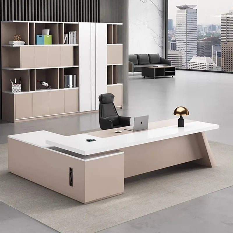 Modern Executive Study Meeting Computer Reception Italian Office Desk Standing Bureau Meuble Furniture