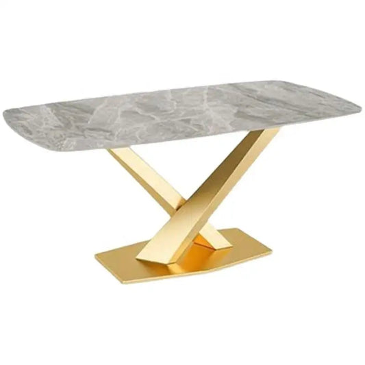 Luxury marble rectangular dining table  modern dining tables dining room furniture table and chair