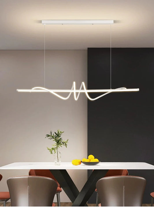 WELTIG Minimalist LED Pendant Light – Modern Chandelier for Dining & Living Rooms