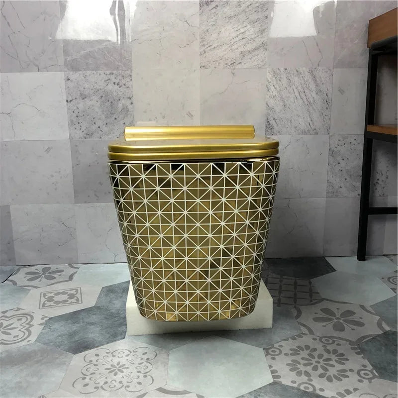 bathroom golden color square wall hung wc toilet gold color wall hung toilet bowl