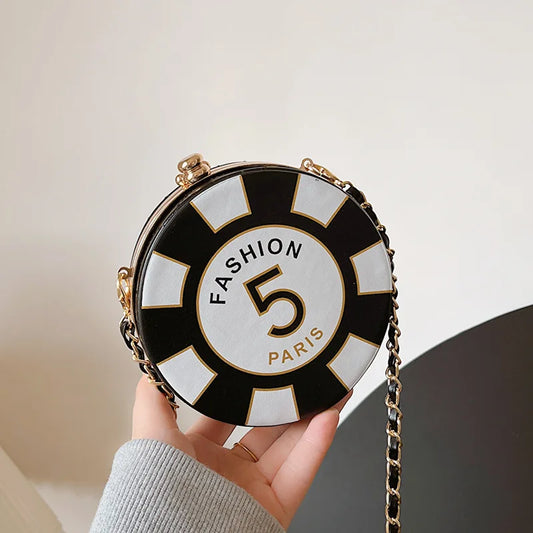 Fashion Small Crossbody Bags for Women 2024 Trend Round Party Cute Coin Wallet Luxury High Quality Square Shoulder Bag Ladies