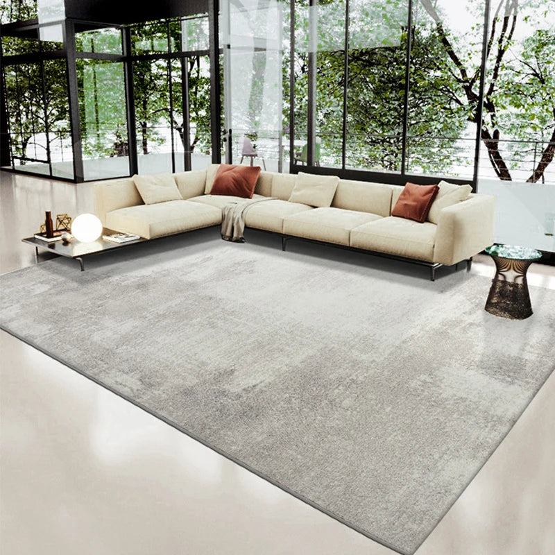 Grey Carpet Living Room Nordic Modern Large Area Rugs Carpet Light Luxury Home Decoration Ins Bedroom Carpet Thick Floor Rug