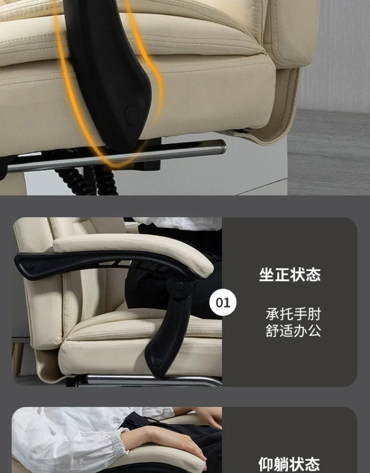 Korean Mobile Office Chairs Roller Leather Ergonomic Pillow Modern Gaming Chair Design Luxury Sillas De Playa Home Furniture