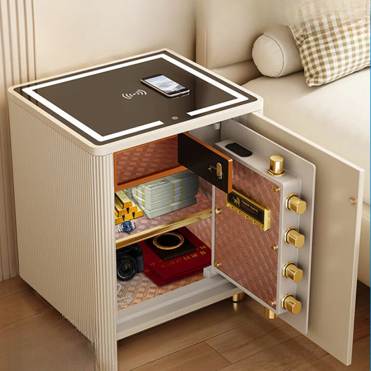 Safe household integrated cabinet intelligent bedside table with fingerprint password box 58cm