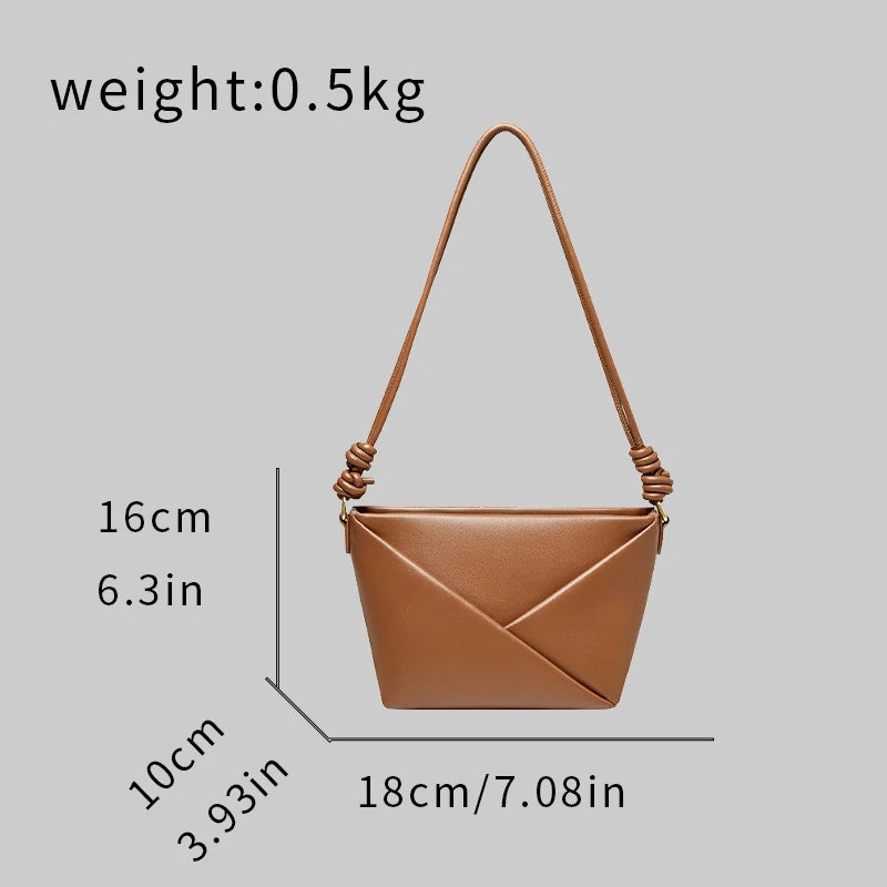 Luxury Designer Shoulder Bags for Women's Stitched Boston Bag 2024 Fashion Trend High-Quality Envelope City Bag Bucket Wallet