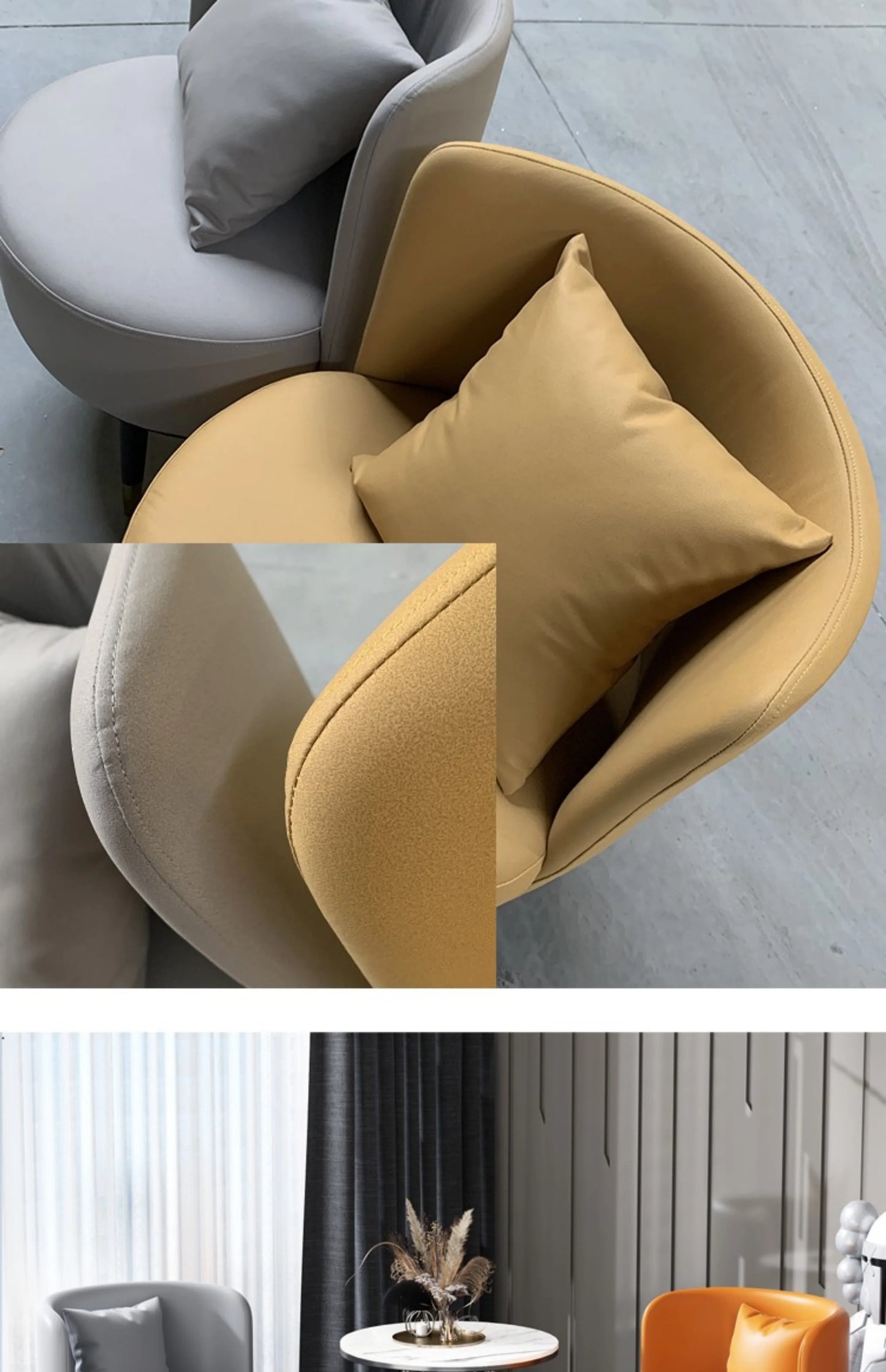 Modern Support Pillow Chairs Living Room Luxury Vanity Designer Lounge Chair Floor Nordic Designer Fauteuil Salon Furniture