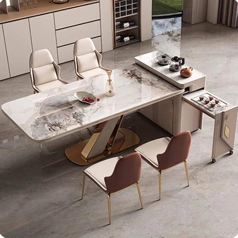 Dining Sets Furniture Complete Room Luxury Table Kitchen Tables Chairs Set Round Dressing Full Chaises Salle Manger Nordic