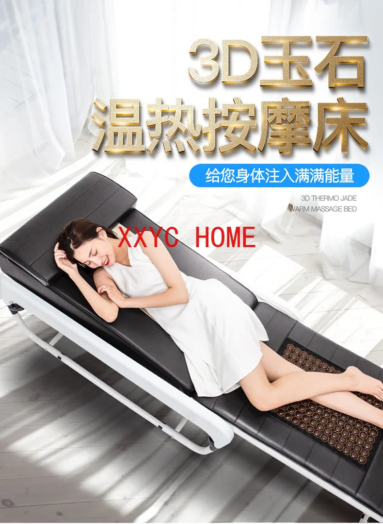 Intelligent Multifunctional Physiotherapy Bed Electric Health Care Warm Jade Massage Bed