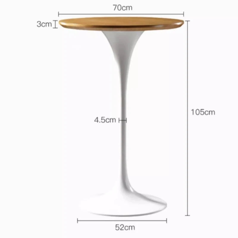 Garden Restaurant Standing Bar Table High Round Wooden Cocktail Bar Table Kitchen Coffee Comptoir De Bar Furniture Home LJ50BT