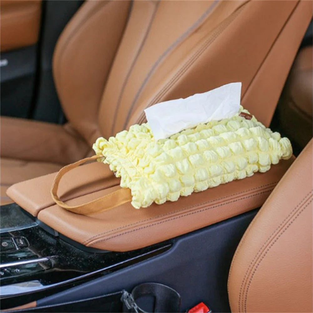 Luxury Pineapple Pattern Tissue Box Hanging Foldable Napkin Holder Rectangle Nordic Home Kitchen Paper Holder Storage Box Decor