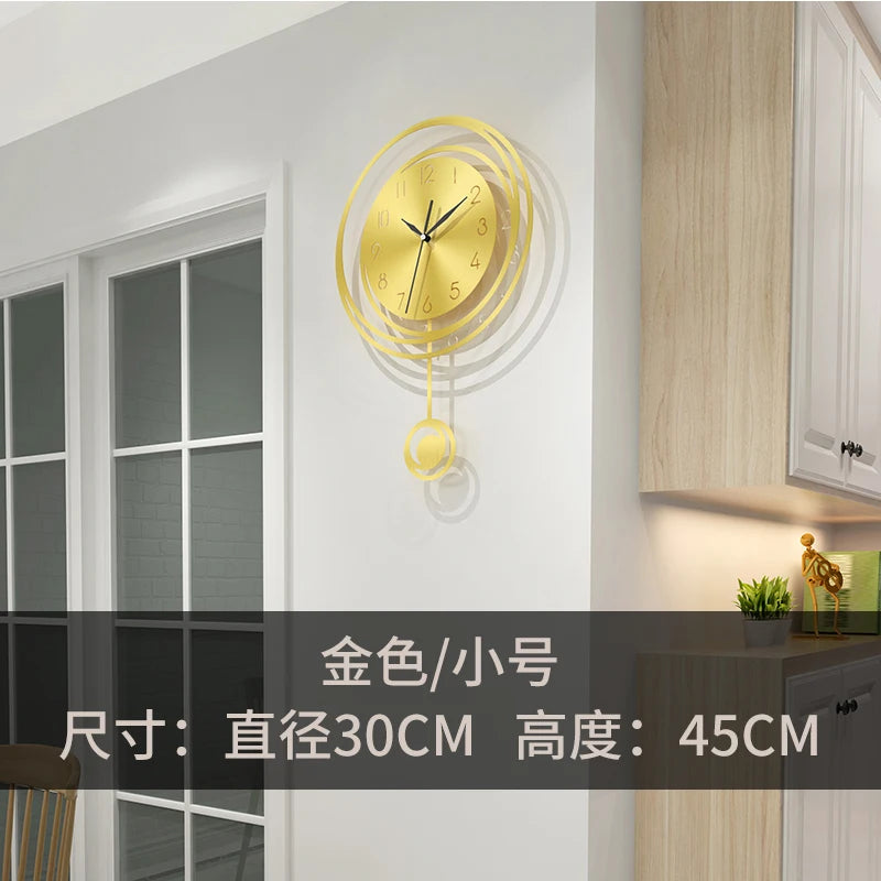 Future Space-time Wall Clock Living Room Fashion Home Clock Modern Minimalist Personality Creative Art Quartz Clock Wall Watch